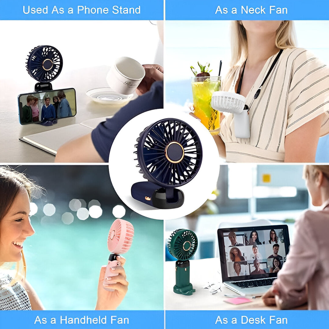 Lisslune | Powerful Handheld Fan – Rechargeable Mini Fan for Instant Cooling