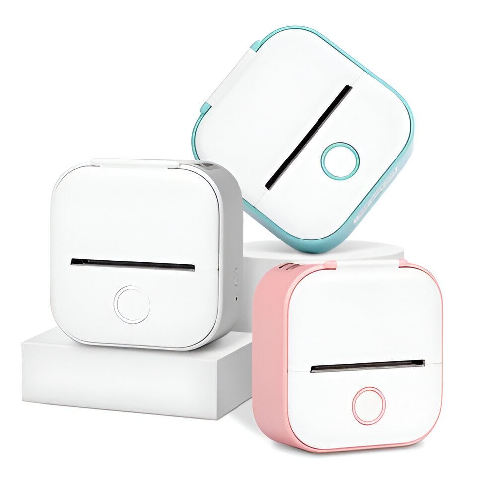 Lisslune | Compact Mini Printer - Portable Sticker Maker for Photos and Notes