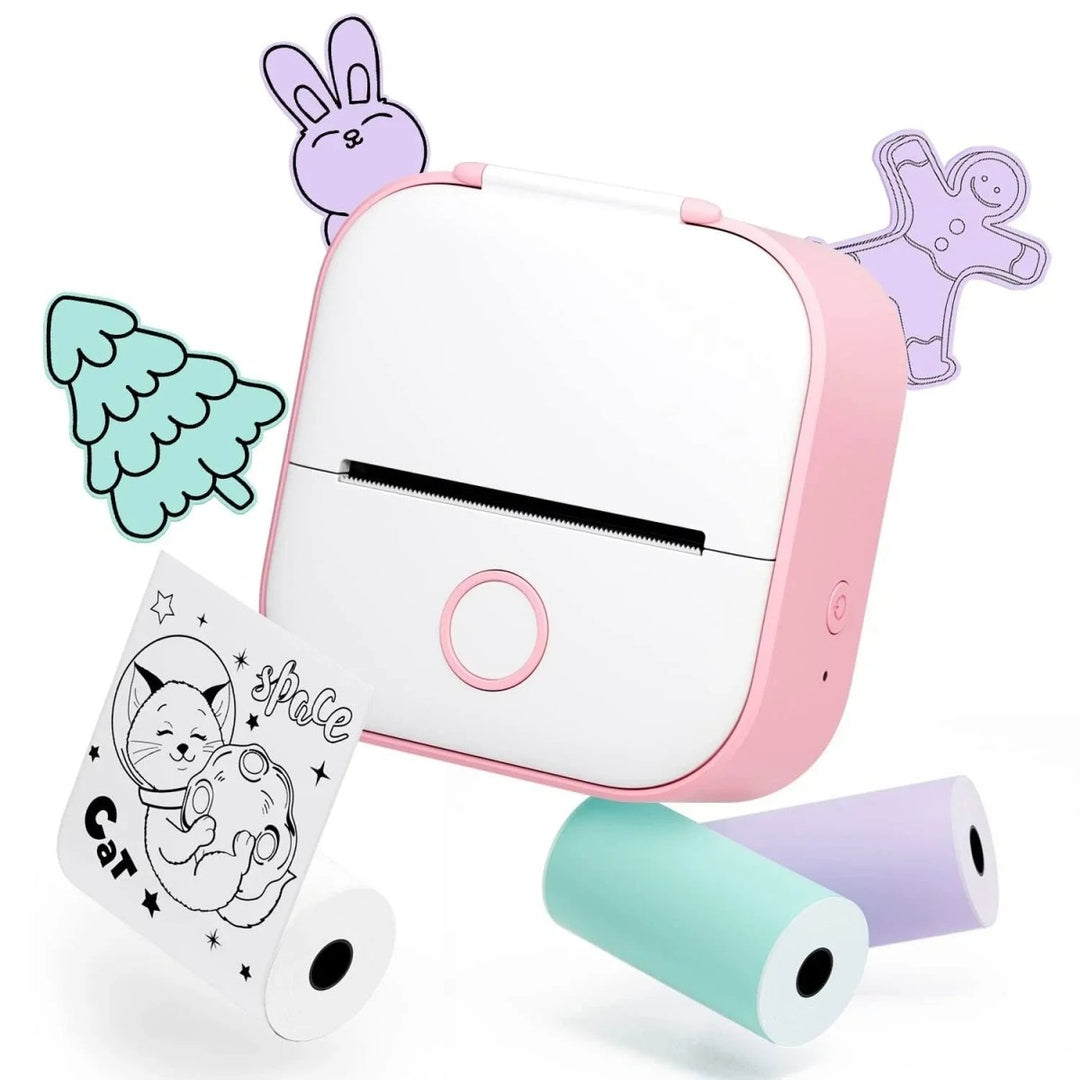 Lisslune | PrintAura Mini Pocket Printer | Portable inkless thermal printer for photos, notes, and documents