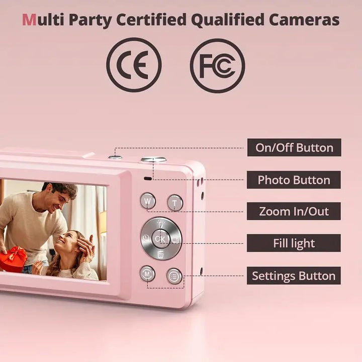 Lisslune | PIXERA – Vintage Digital Camera with Retro Design
