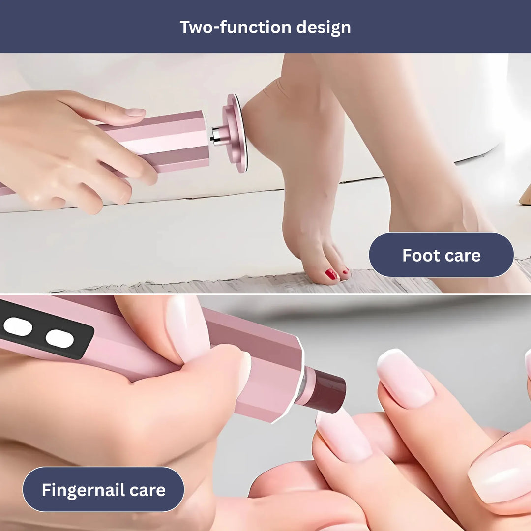 Lisslune | Electric Callus Remover | Rechargeable, Waterproof & Ideal for Smooth Feet at Home