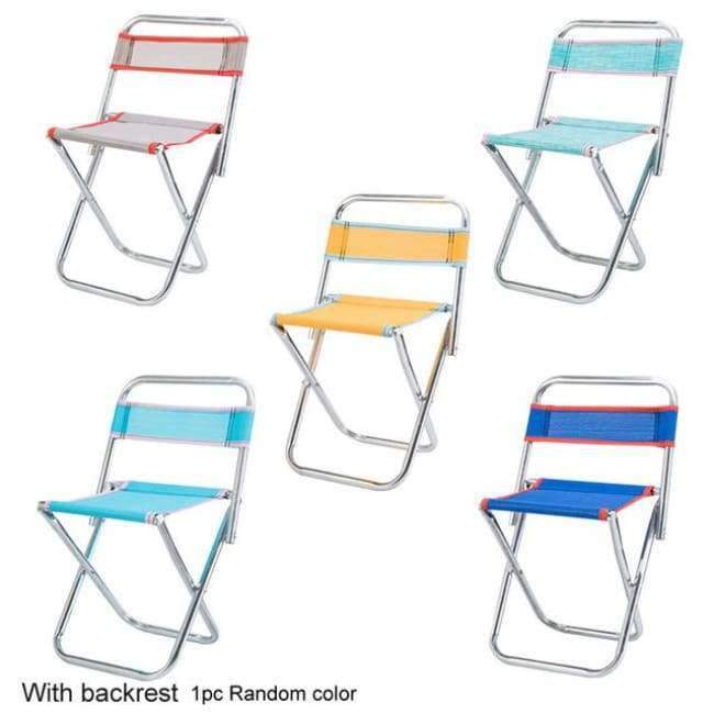 Lisslune | Outdoor Chairs Children Adults Garden Furniture Beach Chair Ultralight Seat Fishing Stool Made of Stainless Steel Portable Picnic Chair