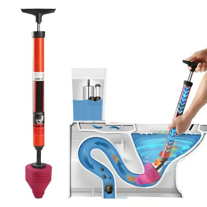 Lisslune | PLUNGAIR – High-Pressure Toilet Unblocker for Effective Clog Removal