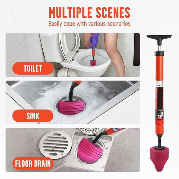 Lisslune | PLUNGAIR – High-Pressure Toilet Unblocker for Effective Clog Removal