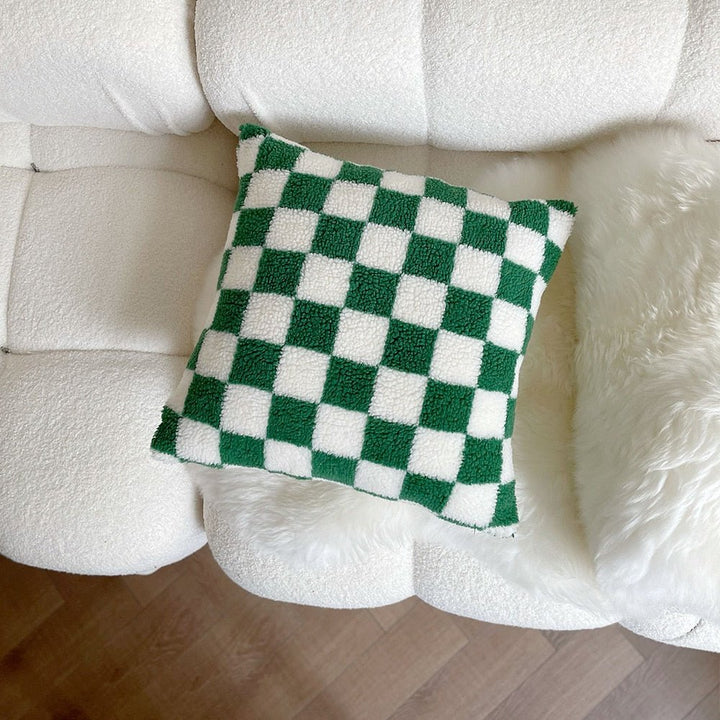 Lisslune | Plush Fleece Checkered Pillowcase