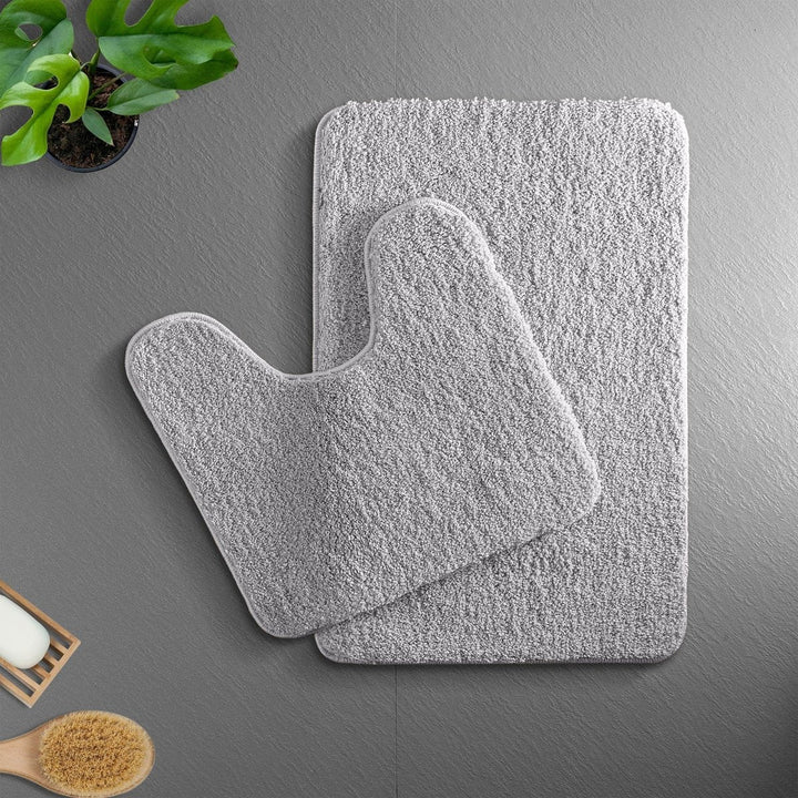 Lisslune | VeluSoft Plush Microfiber Bath Mat | Quick-Absorbing, Non-Slip Bathroom Rug for Comfort and Safety