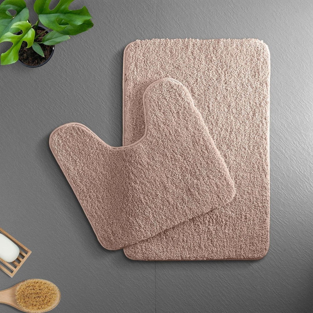 Lisslune | VeluSoft Plush Microfiber Bath Mat | Quick-Absorbing, Non-Slip Bathroom Rug for Comfort and Safety