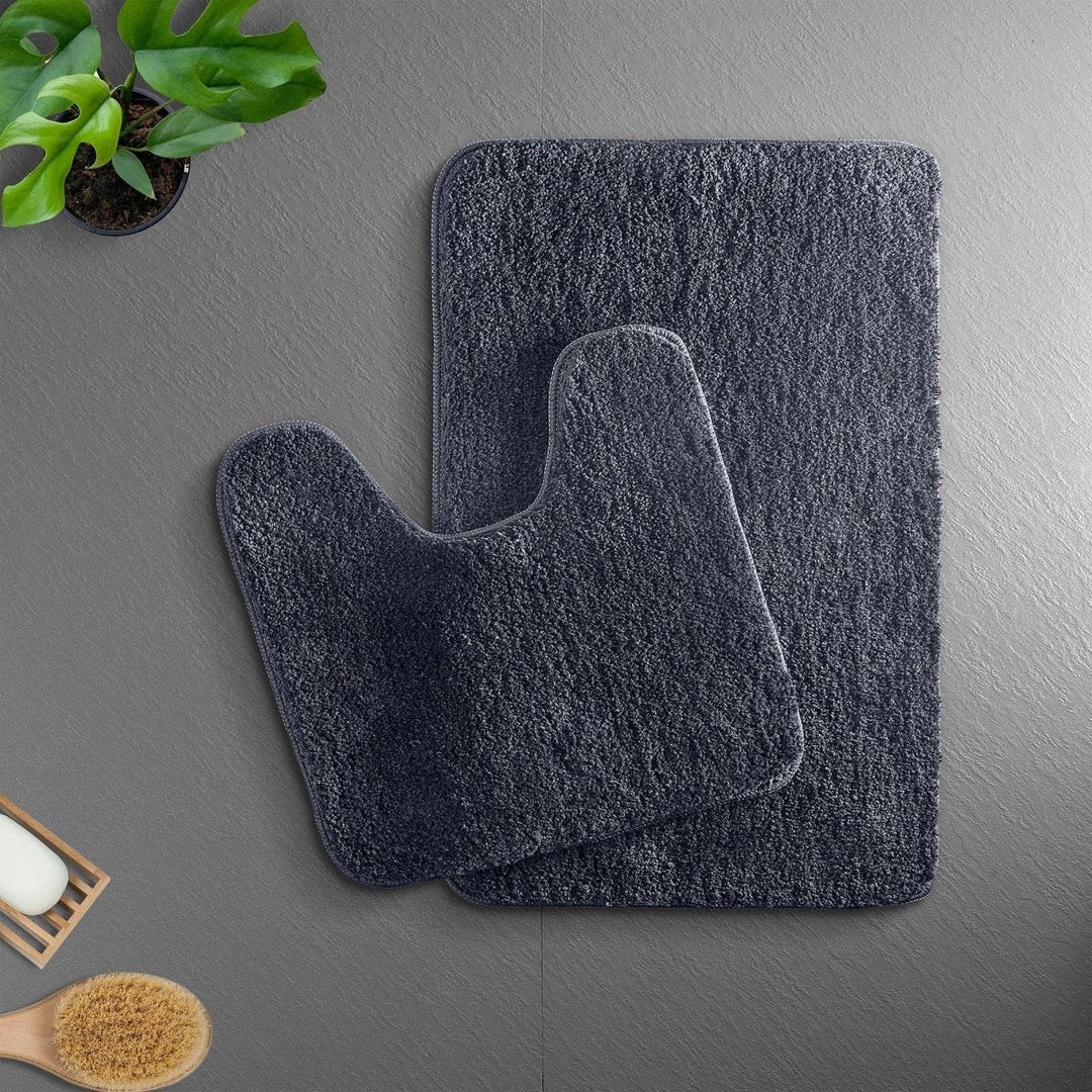 Lisslune | VeluSoft Plush Microfiber Bath Mat | Quick-Absorbing, Non-Slip Bathroom Rug for Comfort and Safety