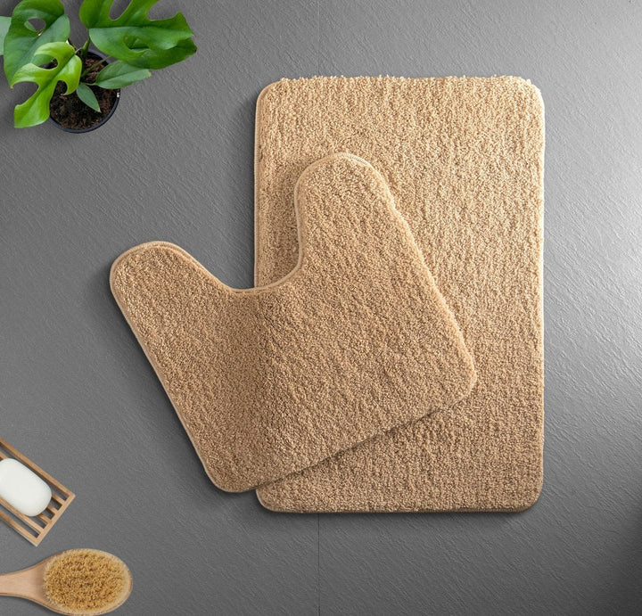 Lisslune | VeluSoft Plush Microfiber Bath Mat | Quick-Absorbing, Non-Slip Bathroom Rug for Comfort and Safety