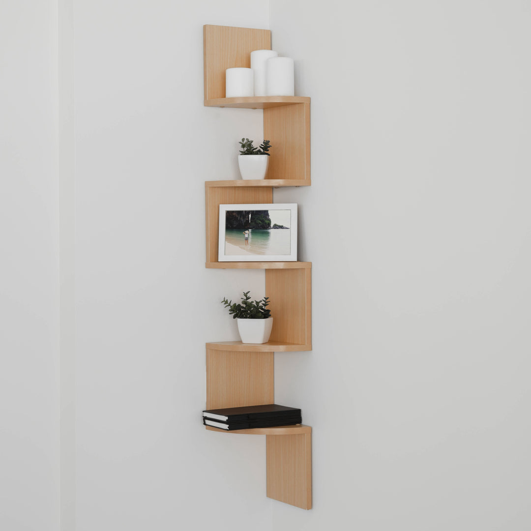 Lisslune | Corner wall - Wall shelf Maximize space stylishly