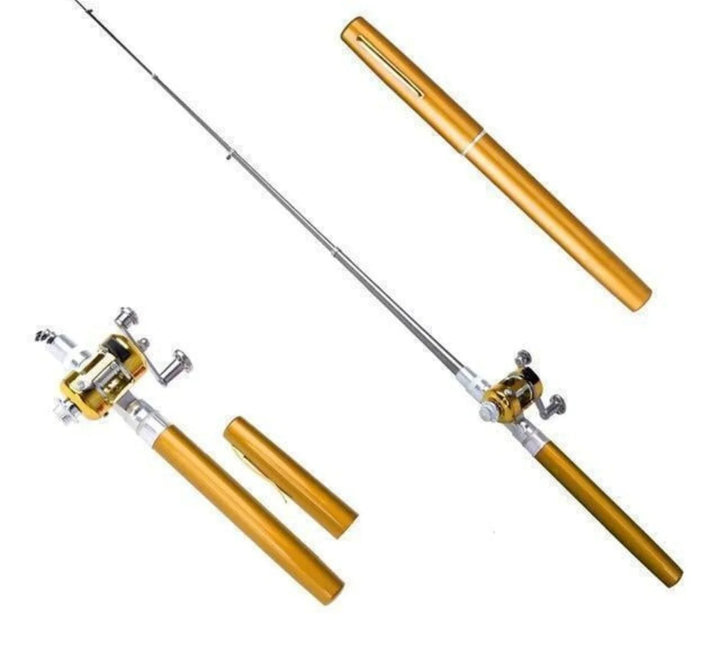 Lisslune | Compact Fishing Set with Telescopic Rod – Portable Fishing Rod for On-the-Go