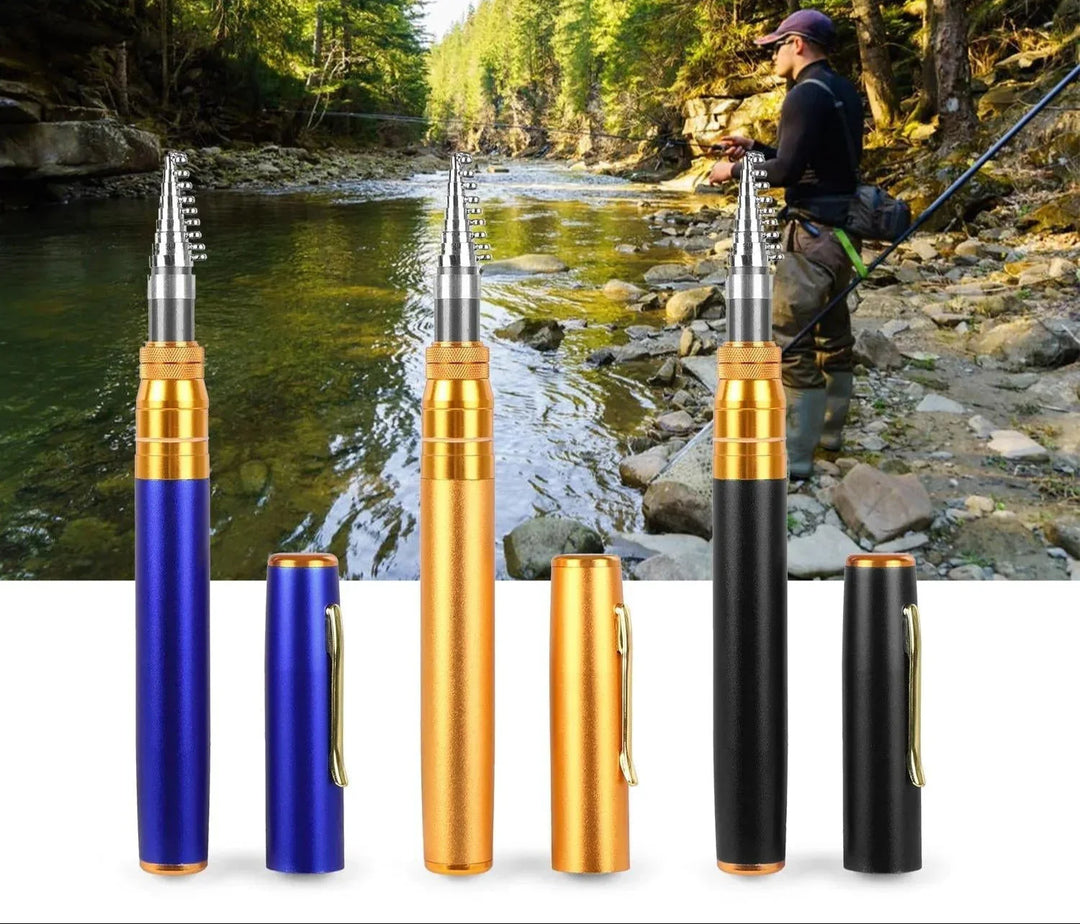 Lisslune | Compact Fishing Set with Telescopic Rod – Portable Fishing Rod for On-the-Go
