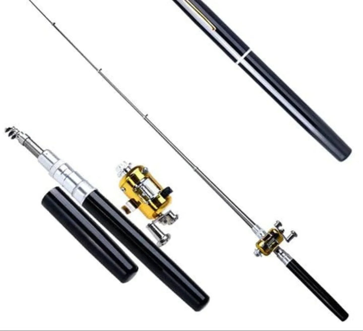Lisslune | Compact Fishing Set with Telescopic Rod – Portable Fishing Rod for On-the-Go