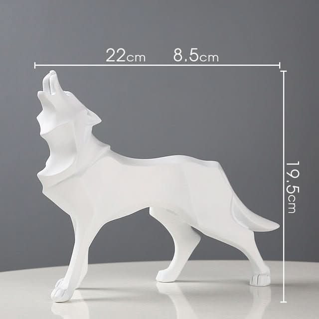 Lisslune | Handcrafted Polyresin Wolf Figurine for Home Decor