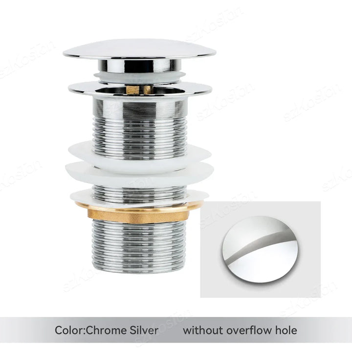 Lisslune | Pop-Up Basin Drain Plug with Overflow Options (1+1 FREE)