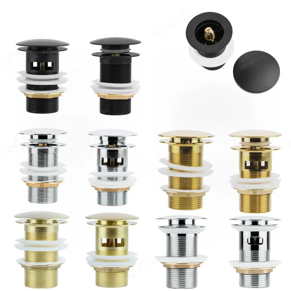 Lisslune | Pop-Up Basin Drain Plug with Overflow Options (1+1 FREE)
