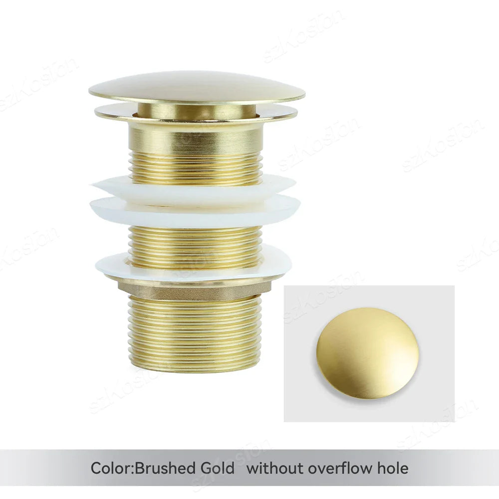 Lisslune | Pop-Up Basin Drain Plug with Overflow Options (1+1 FREE)