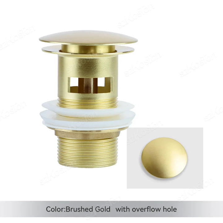 Lisslune | Pop-Up Basin Drain Plug with Overflow Options (1+1 FREE)