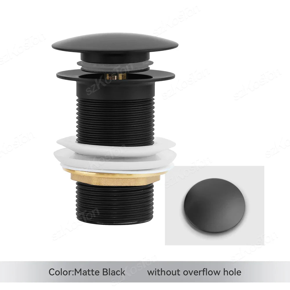 Lisslune | Pop-Up Basin Drain Plug with Overflow Options (1+1 FREE)