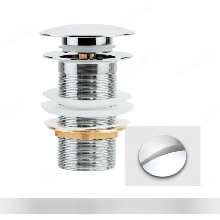 Lisslune | Pop-Up Basin Drain Plug with Overflow Options (1+1 FREE)