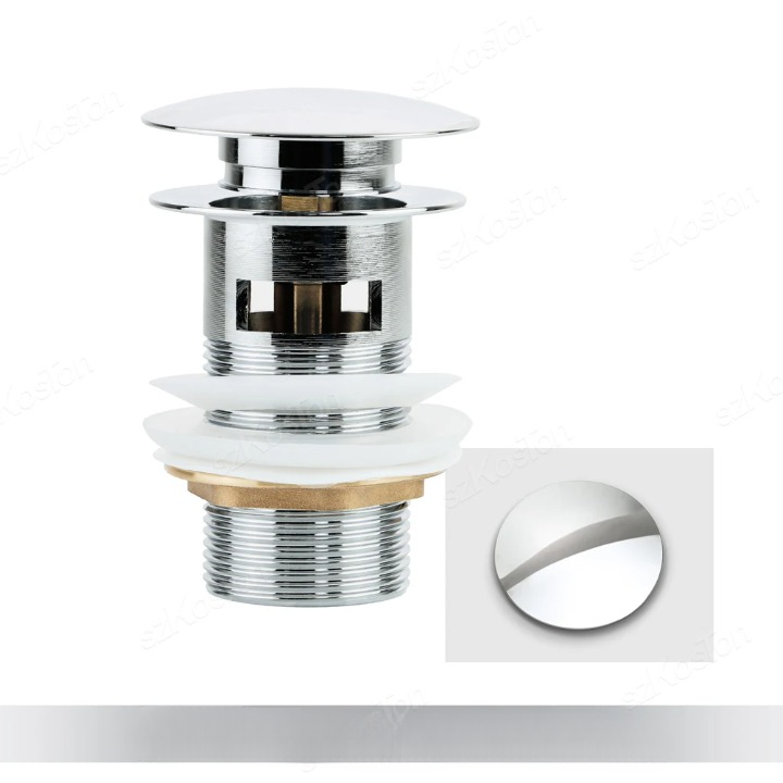 Lisslune | Pop-Up Basin Drain Plug with Overflow Options (1+1 FREE)