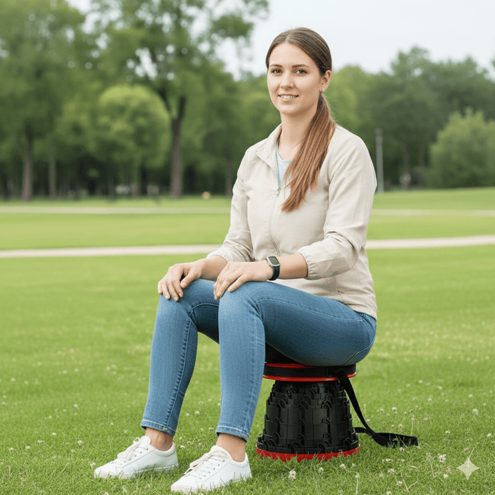 Lisslune | PORTABENCH – Telescopic Folding Stool for Indoor & Outdoor Comfort