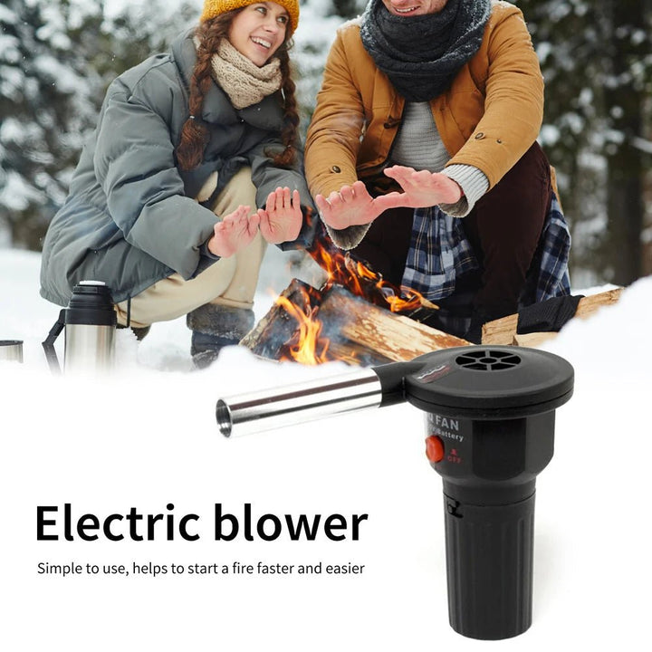 Lisslune | Portable BBQ Fire Bellows – Aluminum Hand Blower for Grilling, Camping & Picnics