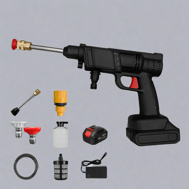 Lisslune | CLEANBURST – Portable Electric High-Pressure Cleaner with Foam Bottle & Dual Nozzles