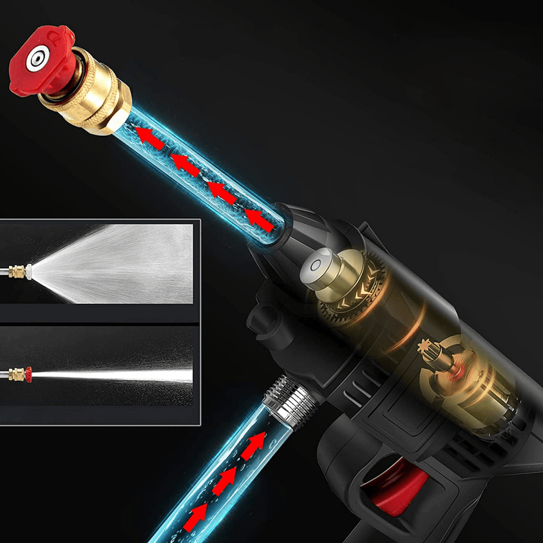 Lisslune | CLEANBURST – Portable Electric High-Pressure Cleaner with Foam Bottle & Dual Nozzles