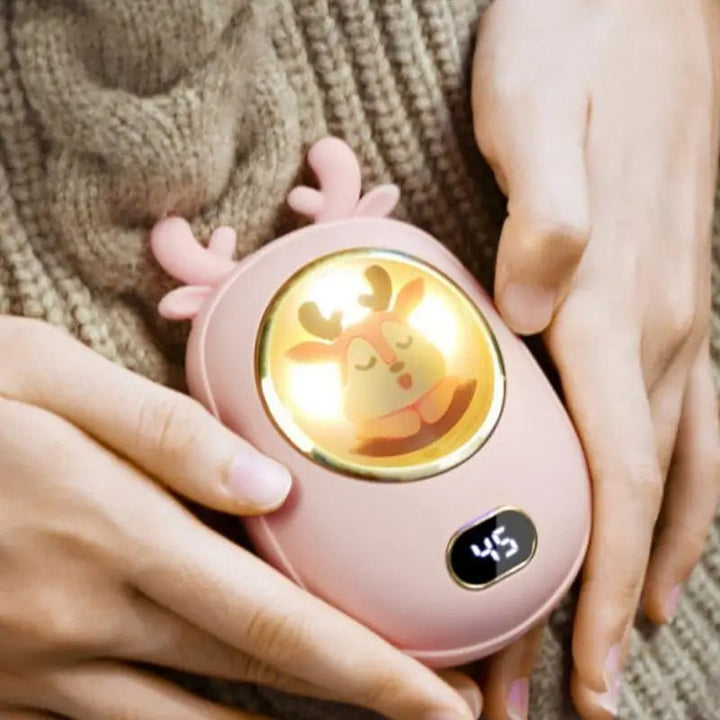 Lisslune | Portable Hand Warmers & Power Bank  – 2-in-1 Device with 10,000mAh Battery with Temperature Display, Adjustable Heat, Perfect Christmas Gift