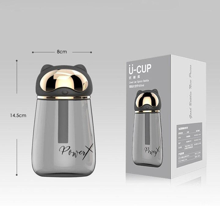 Lisslune | Shady eco-friendly cat-themed water bottle for kids - Cute hydration solution