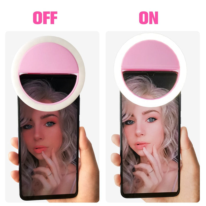 Lisslune | Portable Selfie Ring Light - GlowSnap