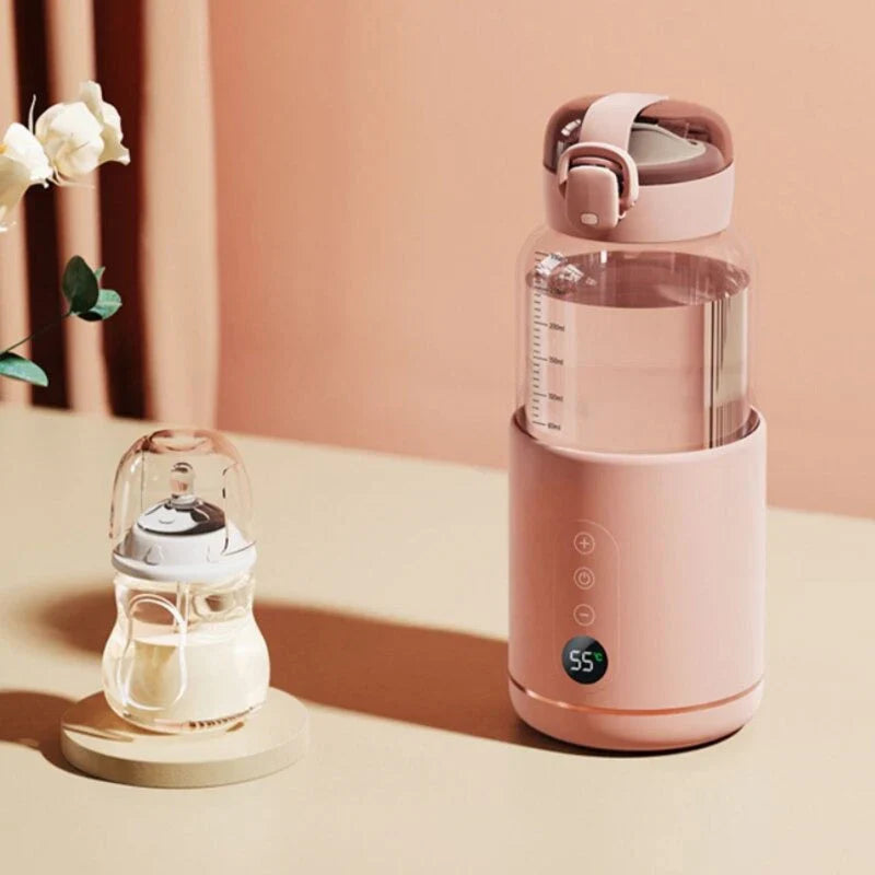 Lisslune | Portable bottle warmer with temperature display – Compact solution for on the go