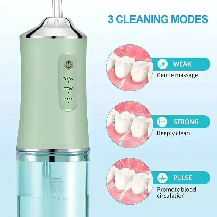 Lisslune | Rechargeable Wireless Water Flosser AquaSmile – Professional Oral Care at Home and On the Go