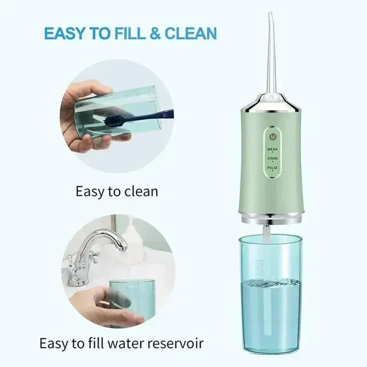 Lisslune | Rechargeable Wireless Water Flosser AquaSmile – Professional Oral Care at Home and On the Go