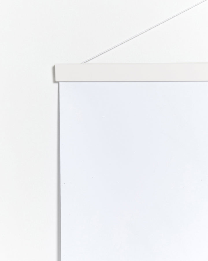 Lisslune | Magnetic white wood poster holder, 50 cm