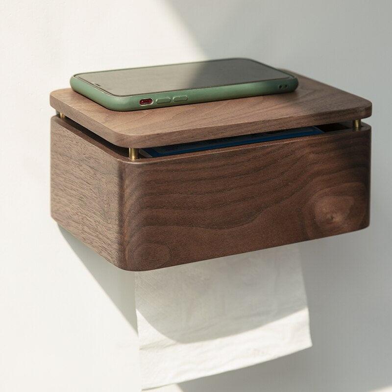 Lisslune | Wood Toilet Paper Holder