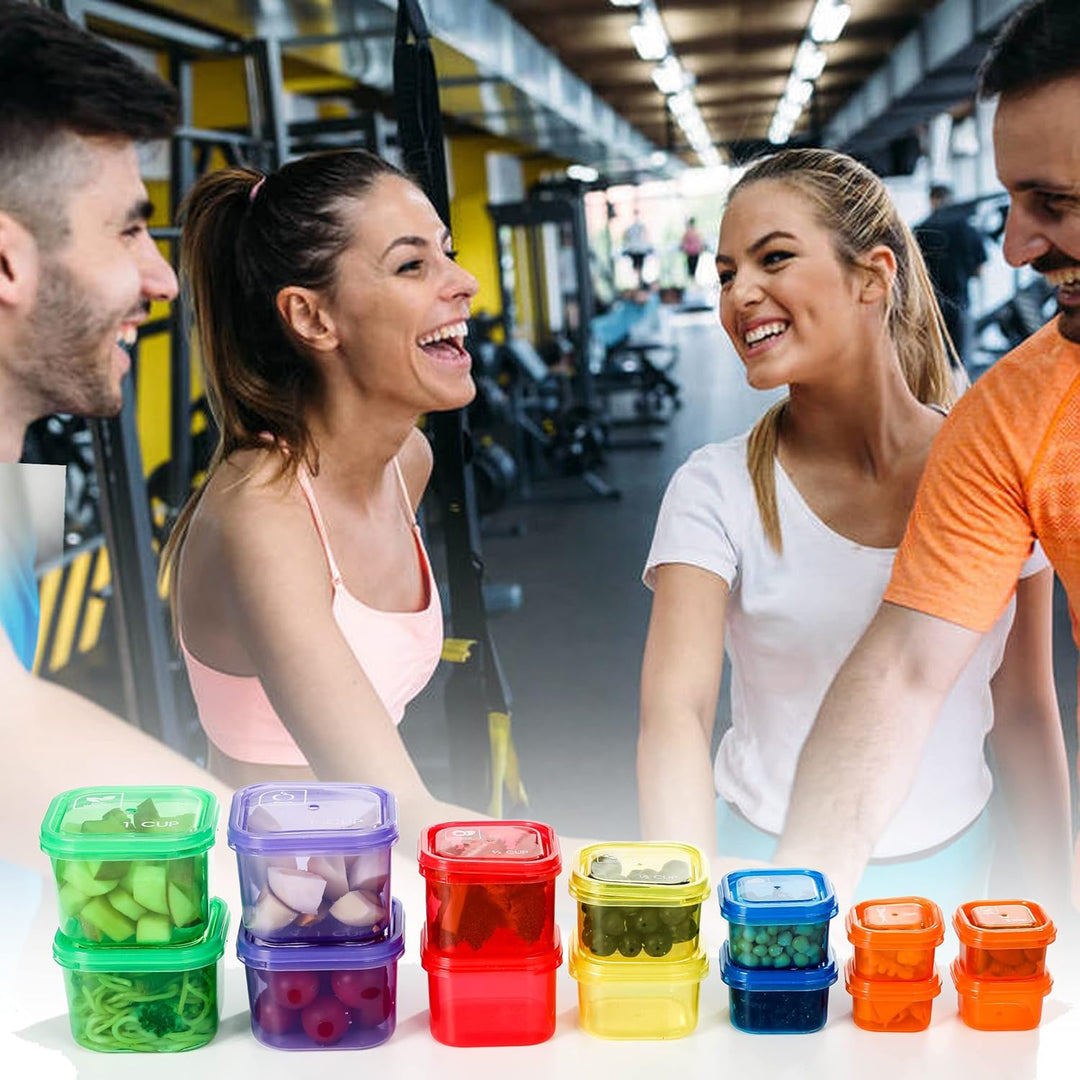 Lisslune | Portion Control Containers (14-Piece Set) - 21 Day Fix for Weight Loss