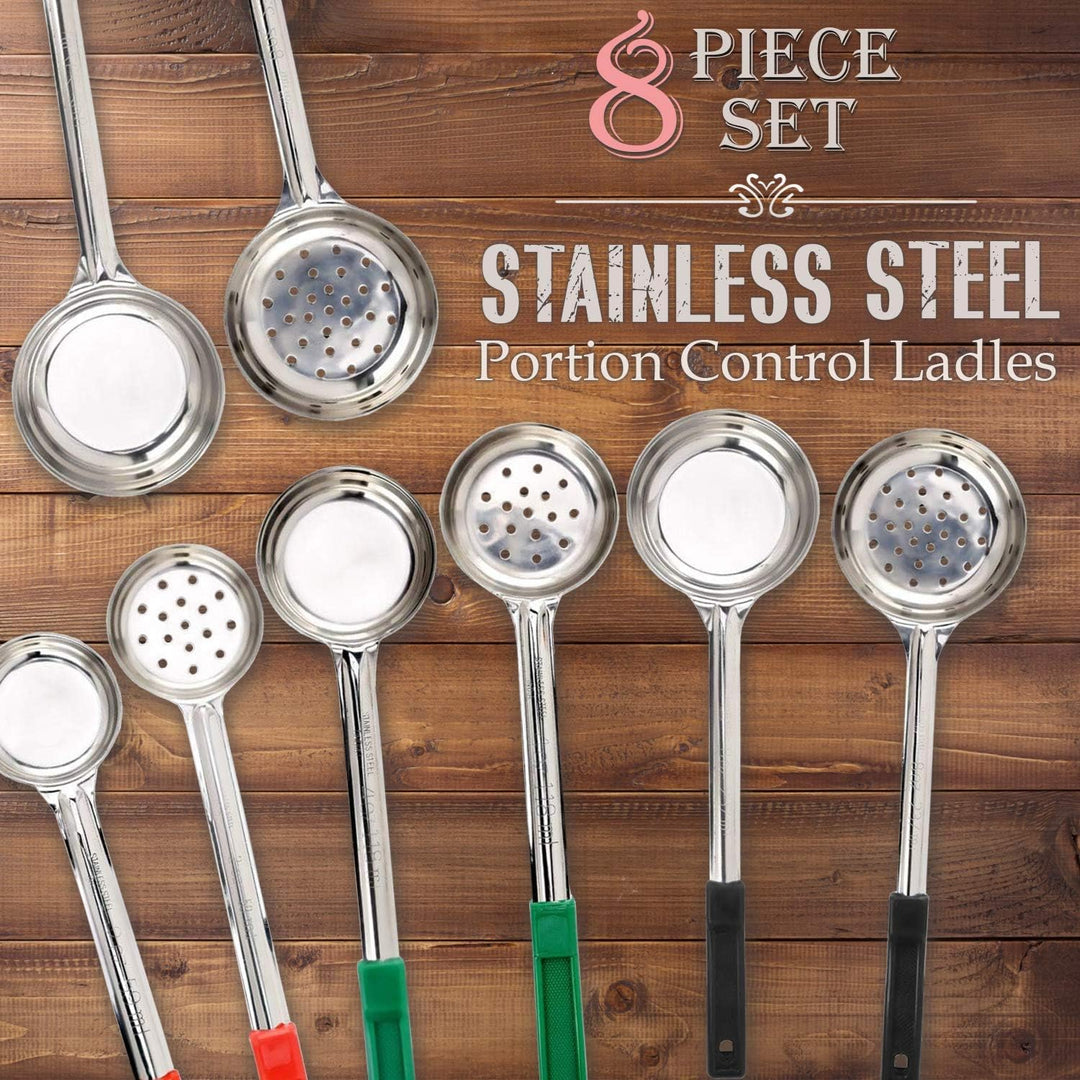 Lisslune | Portion Control Serving Spoons Set – 8-Piece Measuring Spoons