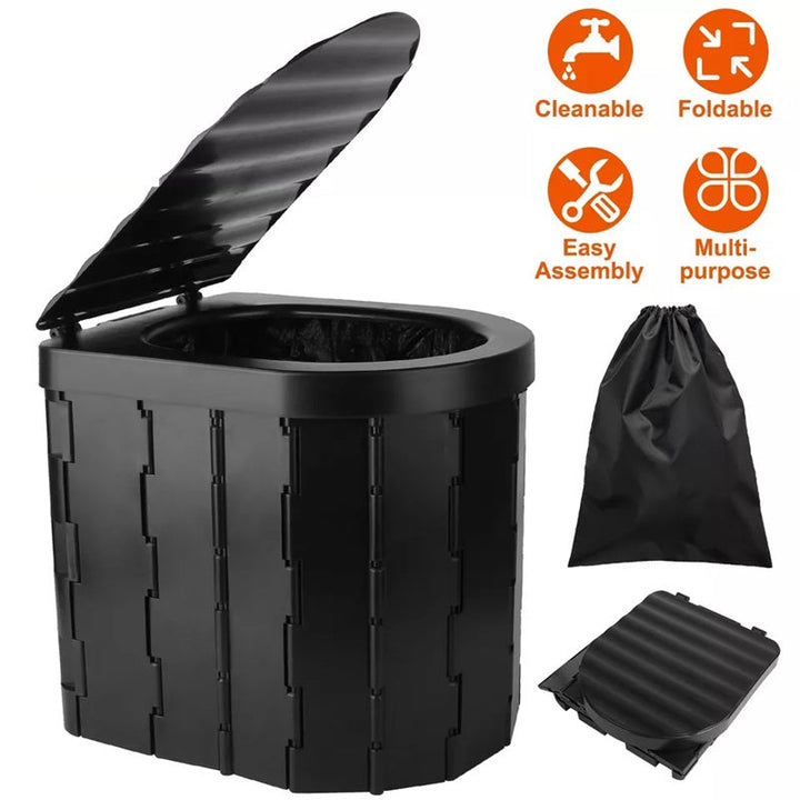 Lisslune | Heavy-Duty Foldable Portable Toilet