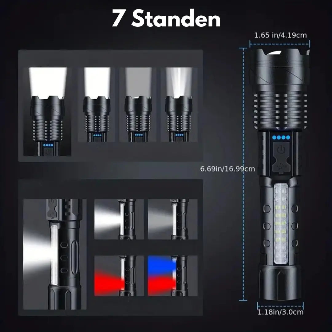 Lisslune | PowerBeam Military Torch with 5000 Lumens