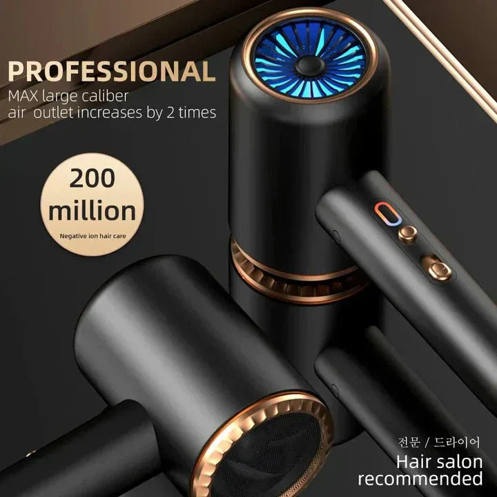Lisslune | GLAMDRY – 2400W Ionic Hair Dryer for Fast, Frizz-Free & Shiny Styling
