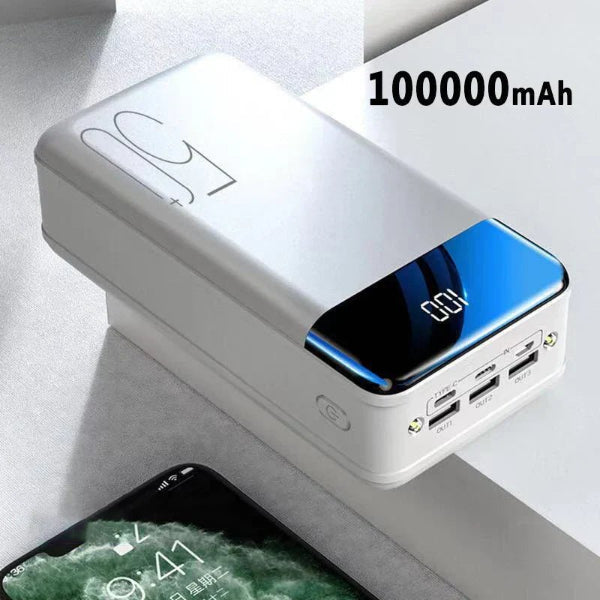 Lisslune | POWERMAX – Ultra 100K Power Bank for Superfast, Long-Lasting Charging