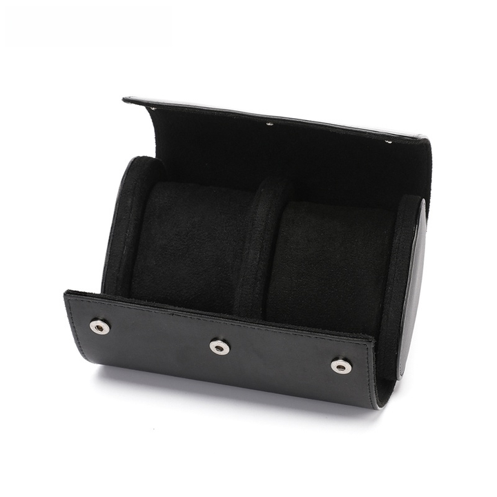 Lisslune | Vintage Leather 3-Slot Men's Watch Box for Travel