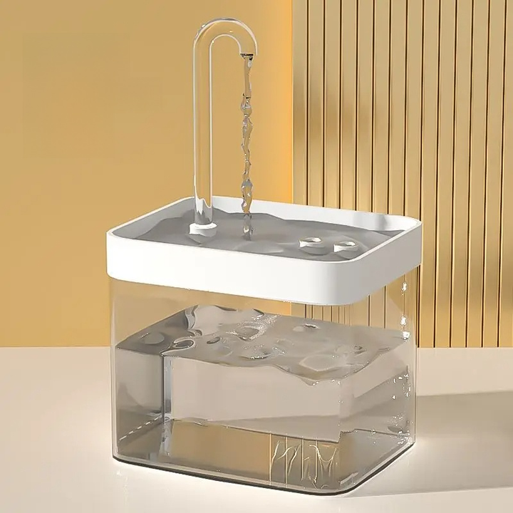Lisslune | Ultra-quiet Pet Water Fountain with Intelligent Filtration - 1.5 l Stainless Steel