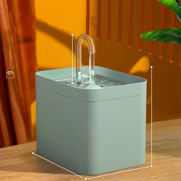 Lisslune | Ultra-quiet Pet Water Fountain with Intelligent Filtration - 1.5 l Stainless Steel