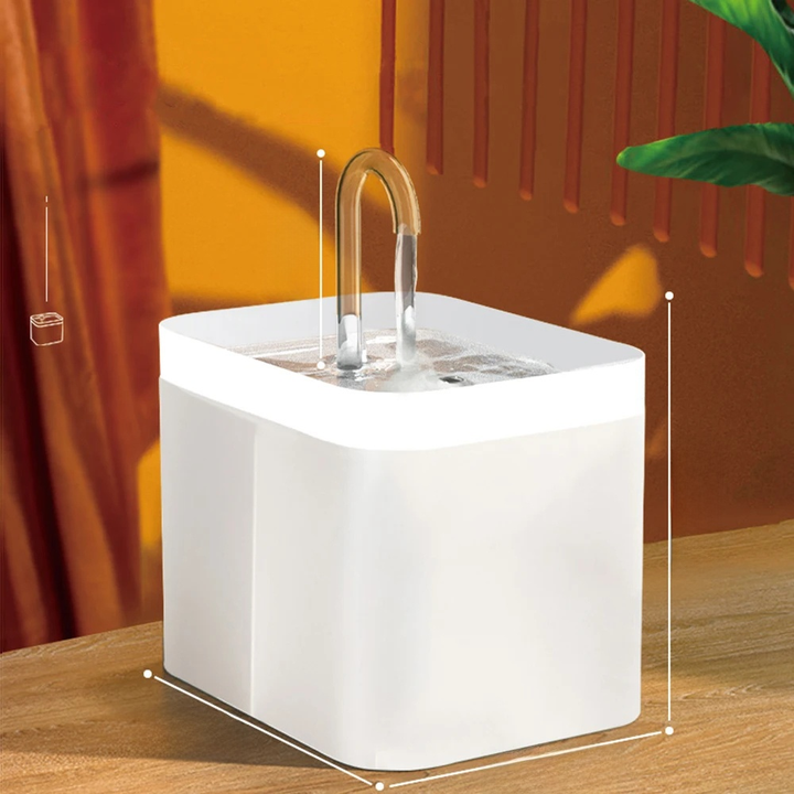 Lisslune | Ultra-quiet Pet Water Fountain with Intelligent Filtration - 1.5 l Stainless Steel