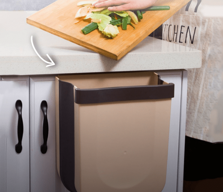 Lisslune | Practical Wall-Mounted Waste Bin - CleanFold