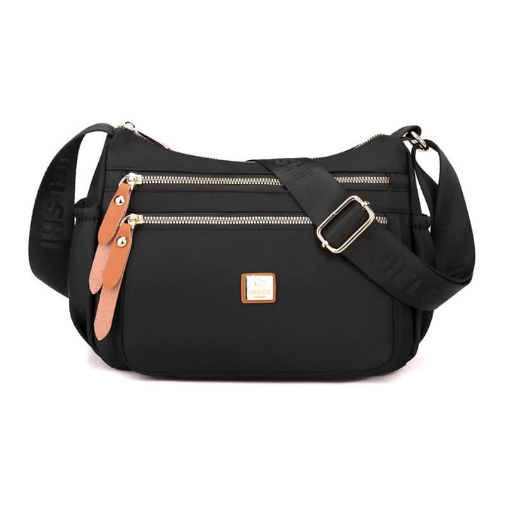 Lisslune | Lightweight Nylon Shoulder Bag with Pockets