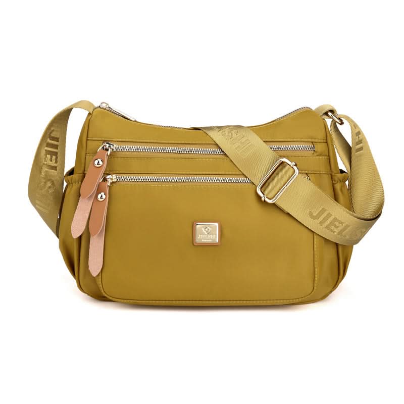 Lisslune | Lightweight Nylon Shoulder Bag with Pockets